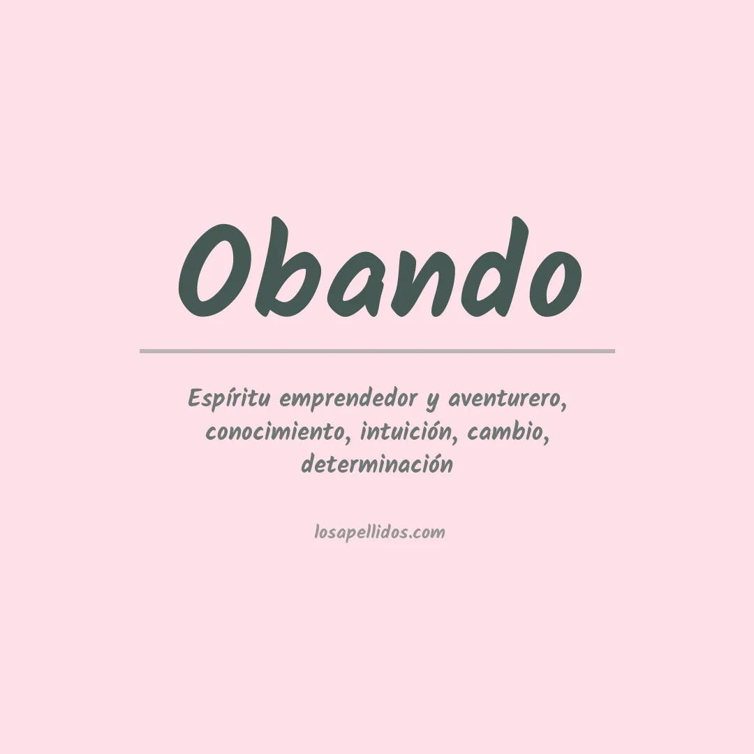 Apellido Obando