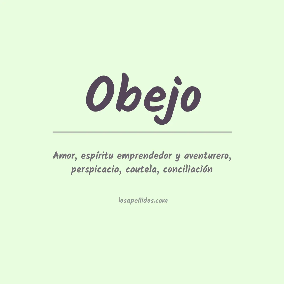 Apellido Obejo