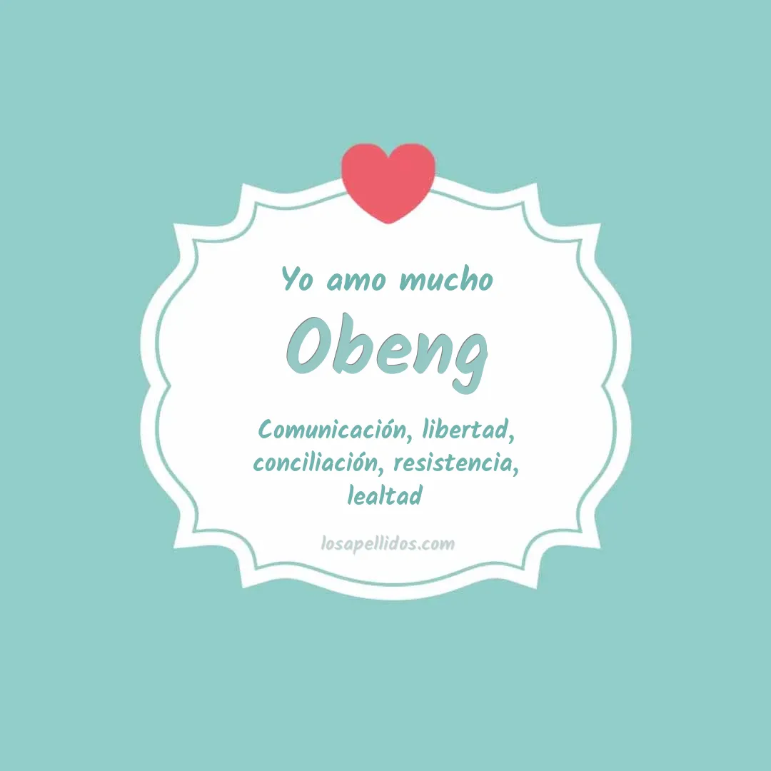 Yo amo mucho Obeng