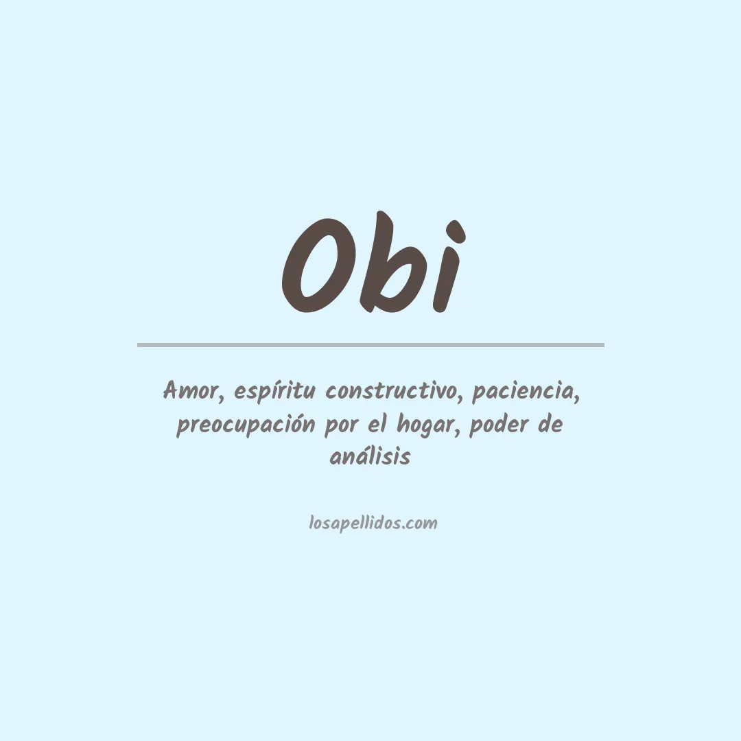 Apellido Obi