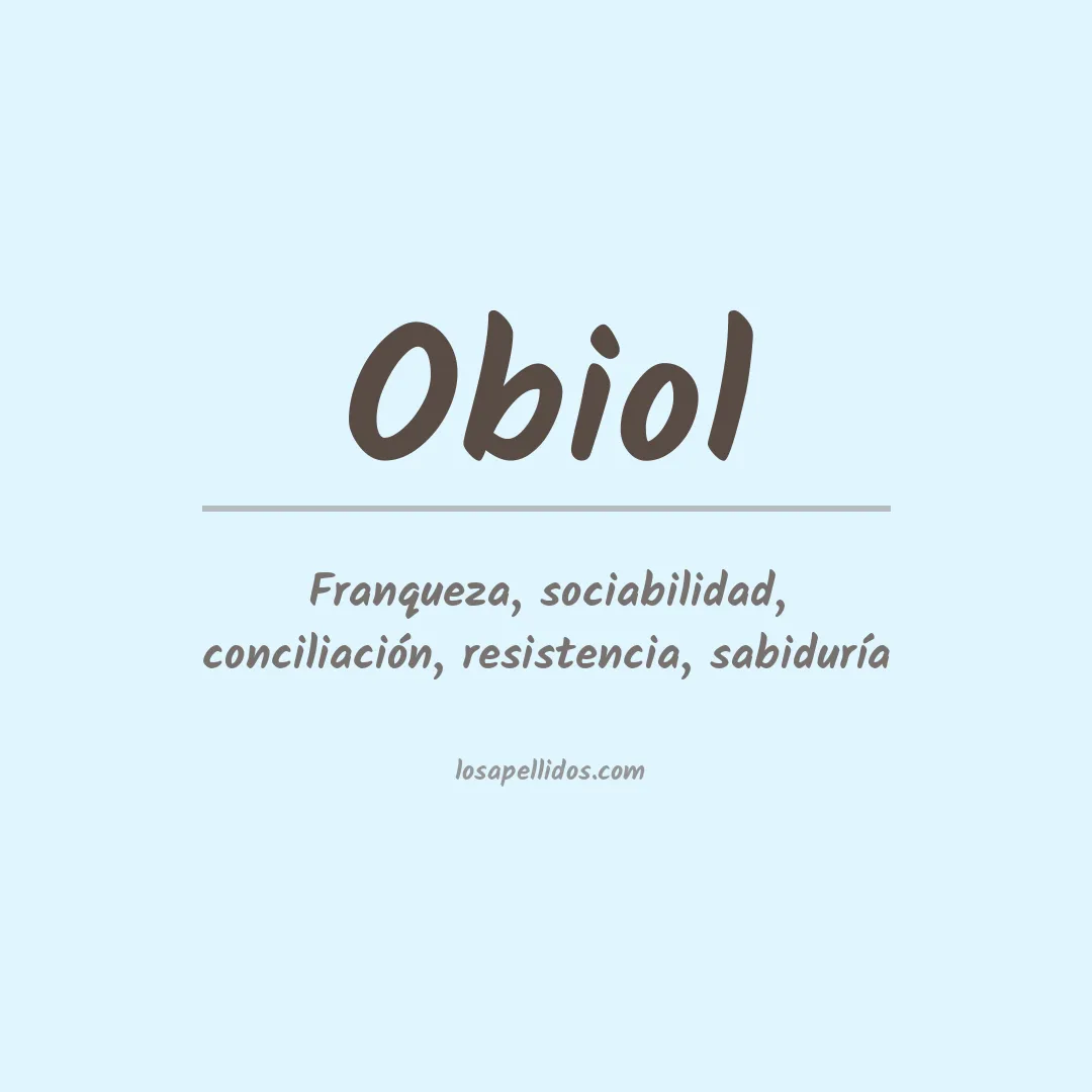 Apellido Obiol