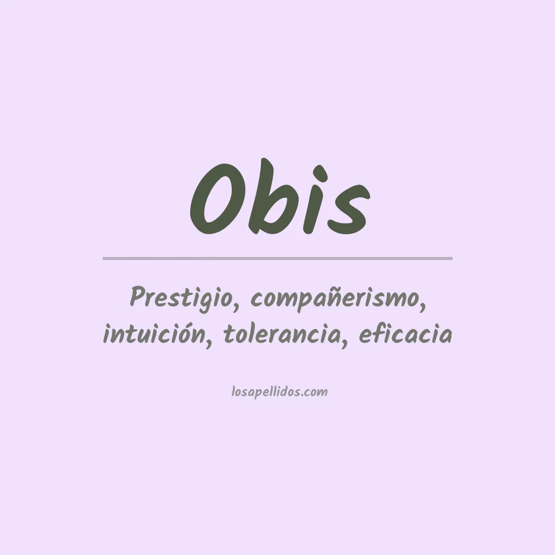 Apellido Obis