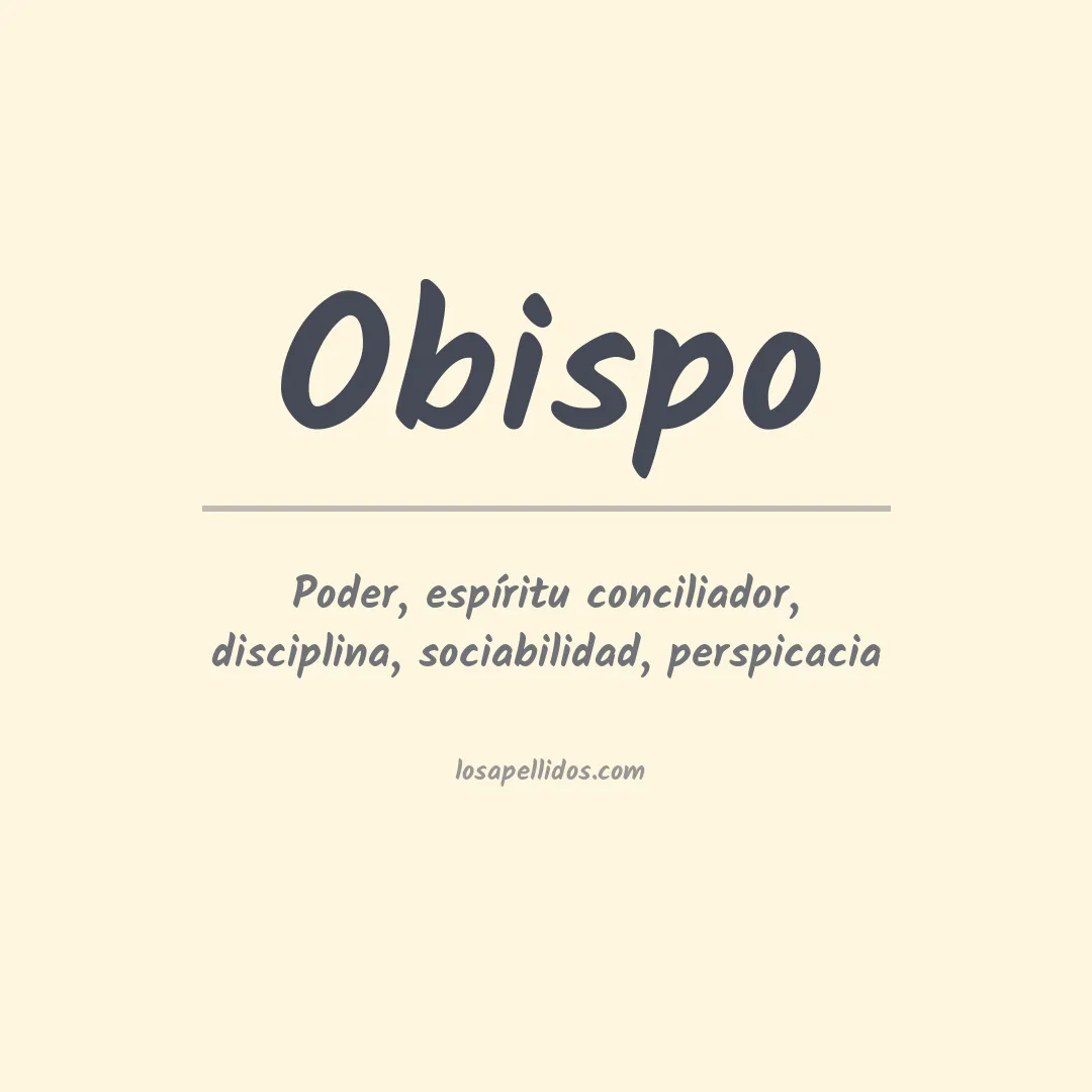 Apellido Obispo