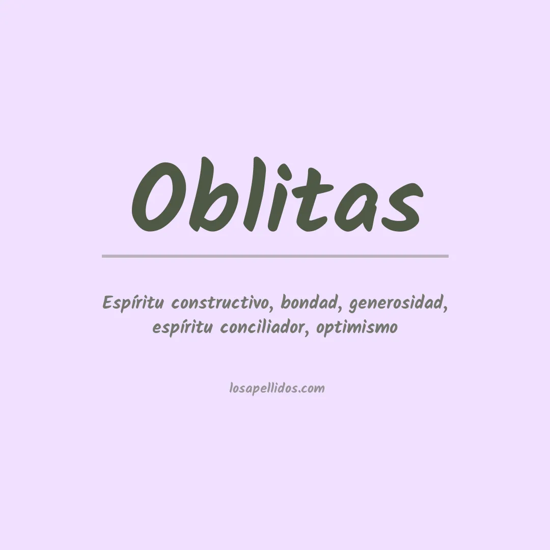 Apellido Oblitas