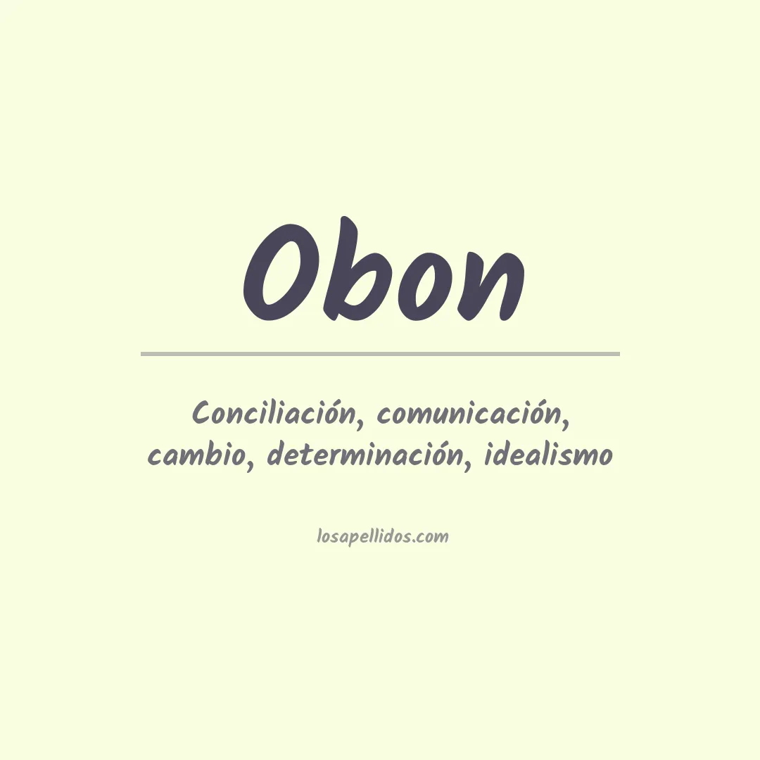 Apellido Obon