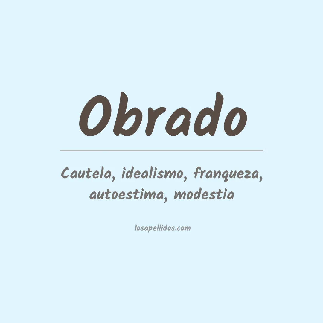 Apellido Obrado
