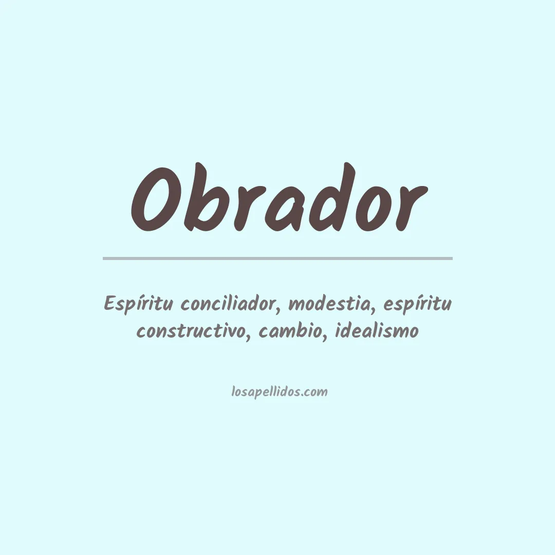 Apellido Obrador