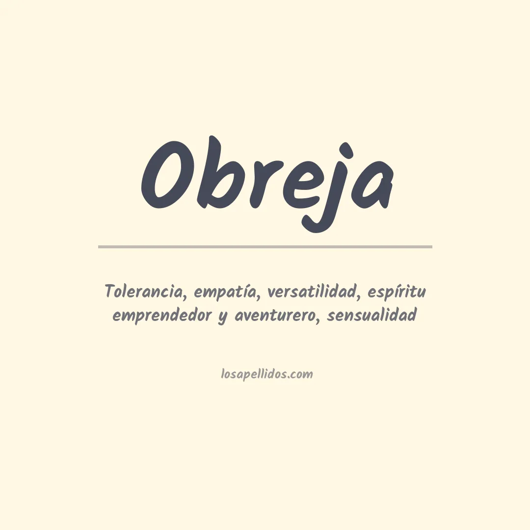 Apellido Obreja