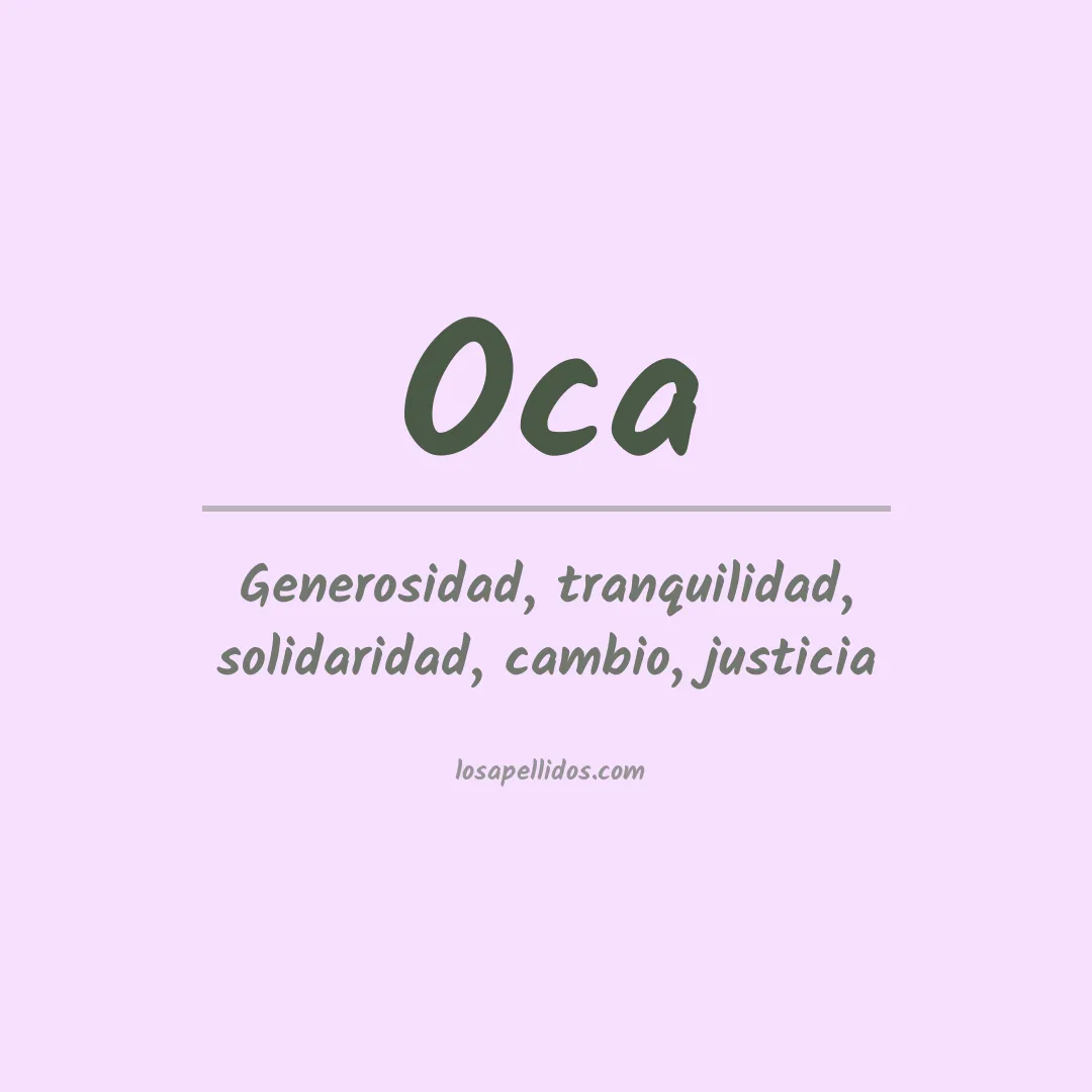 Apellido Oca