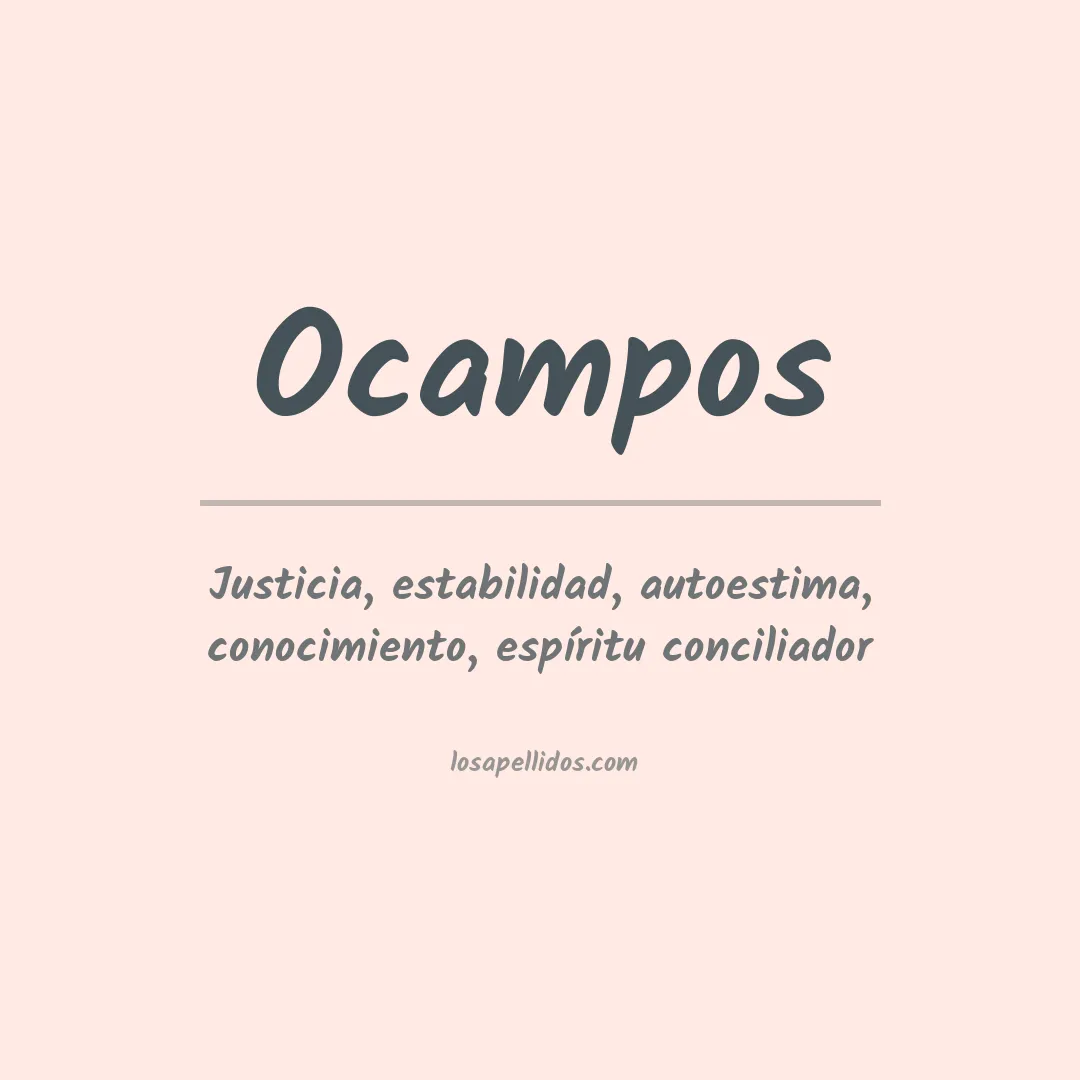 Apellido Ocampos