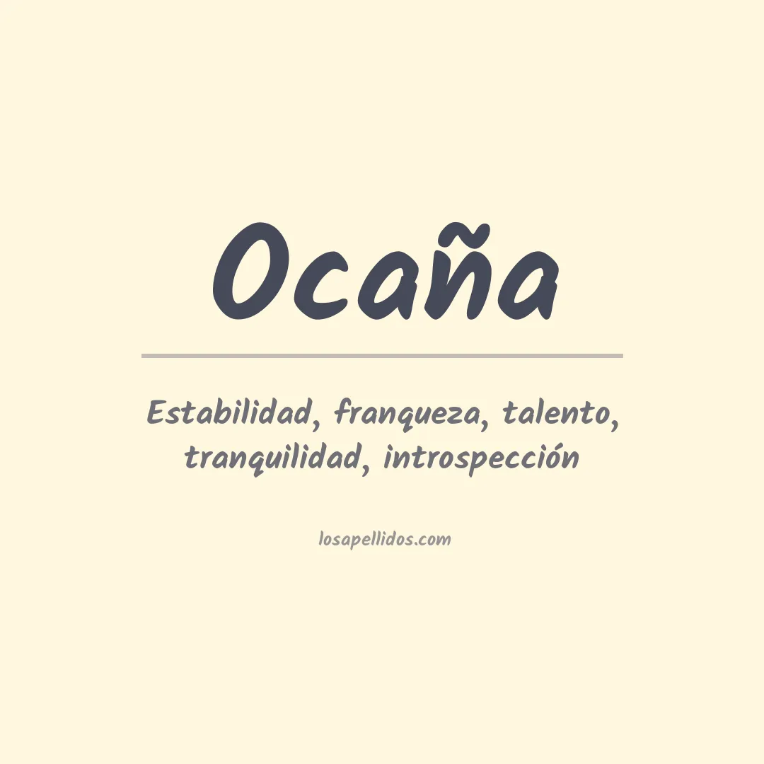 Apellido Ocaña