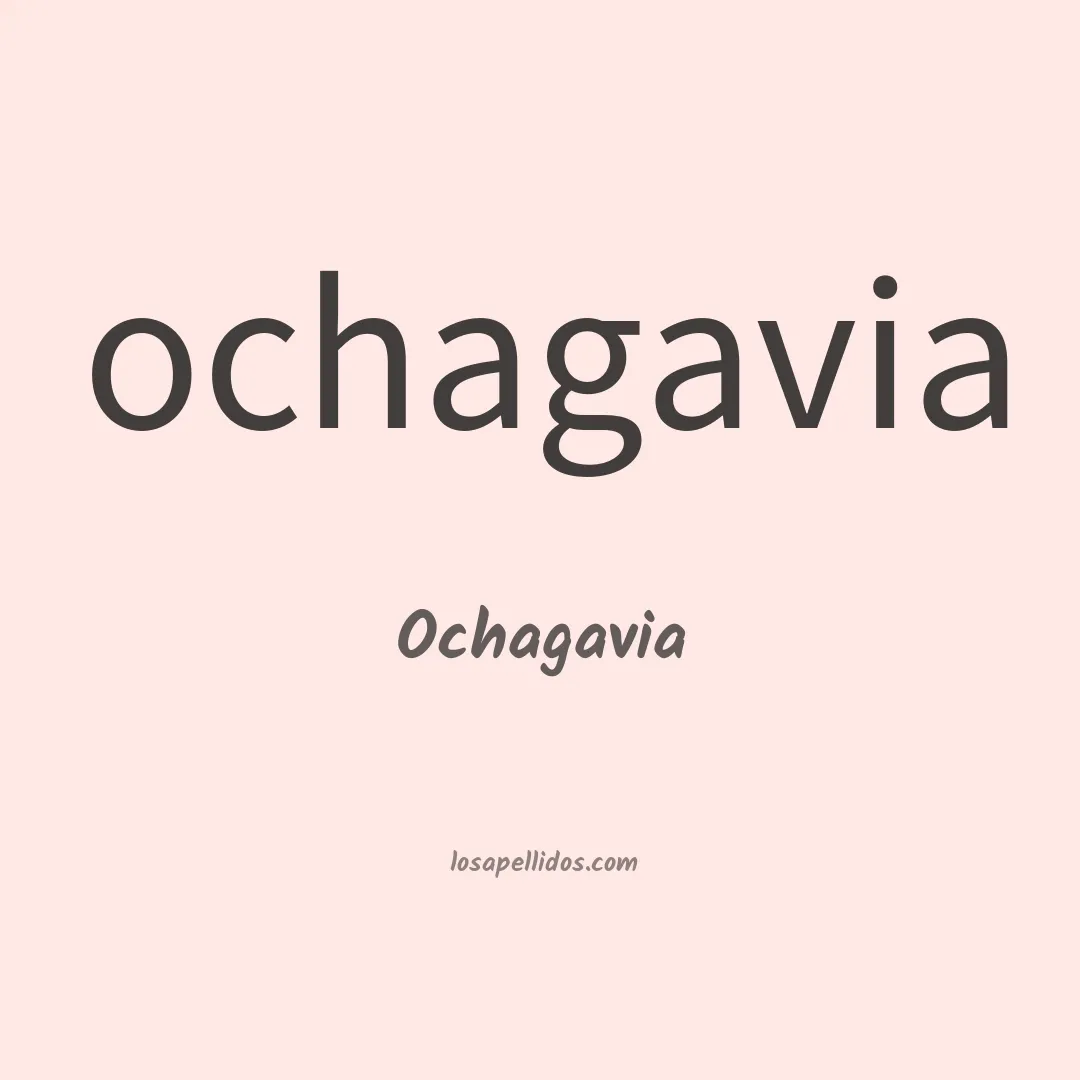 Ochagavia en chino