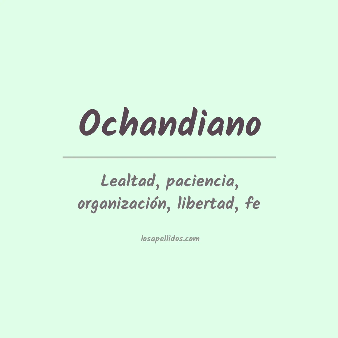 Apellido Ochandiano