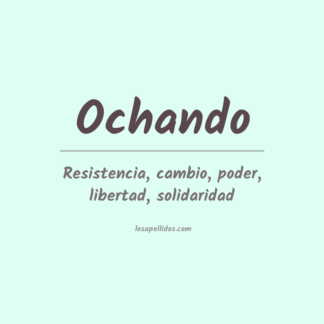 Apellido Ochando