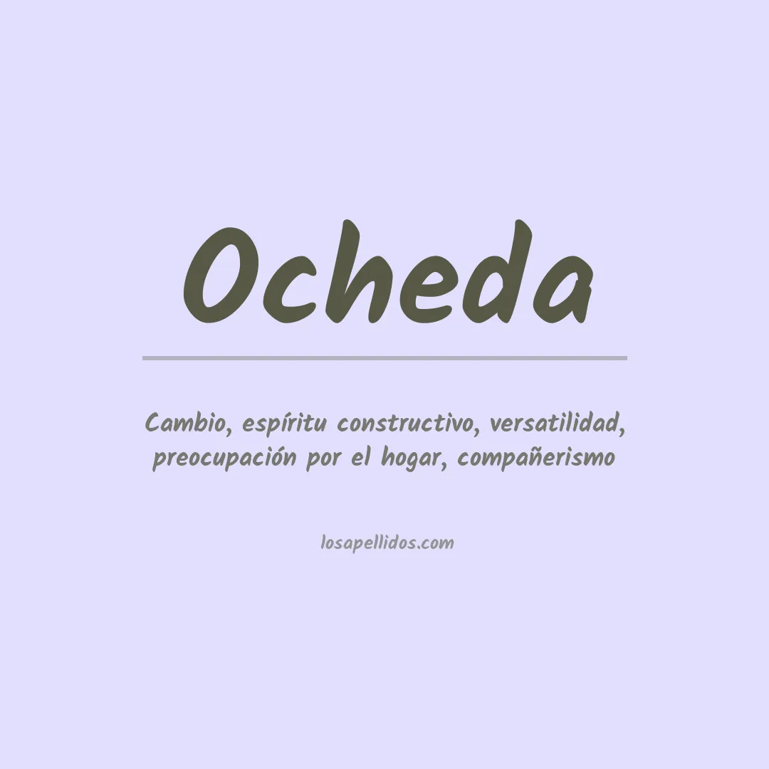 Apellido Ocheda