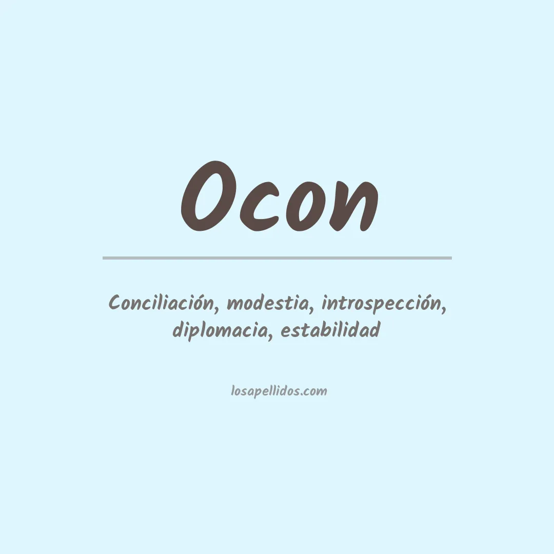 Apellido Ocon