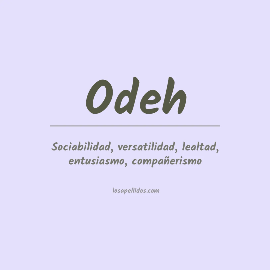 Apellido Odeh