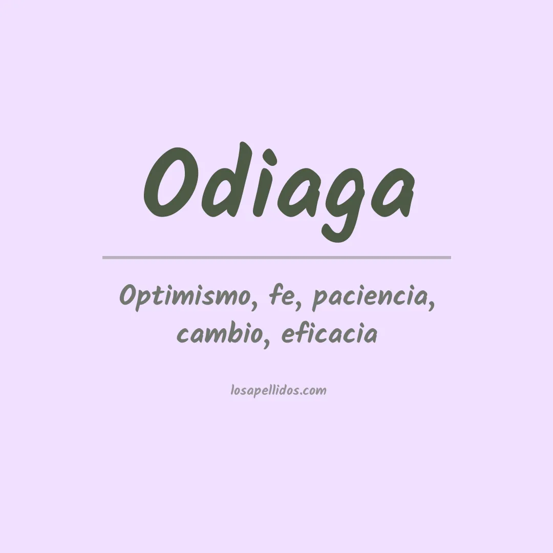 Apellido Odiaga