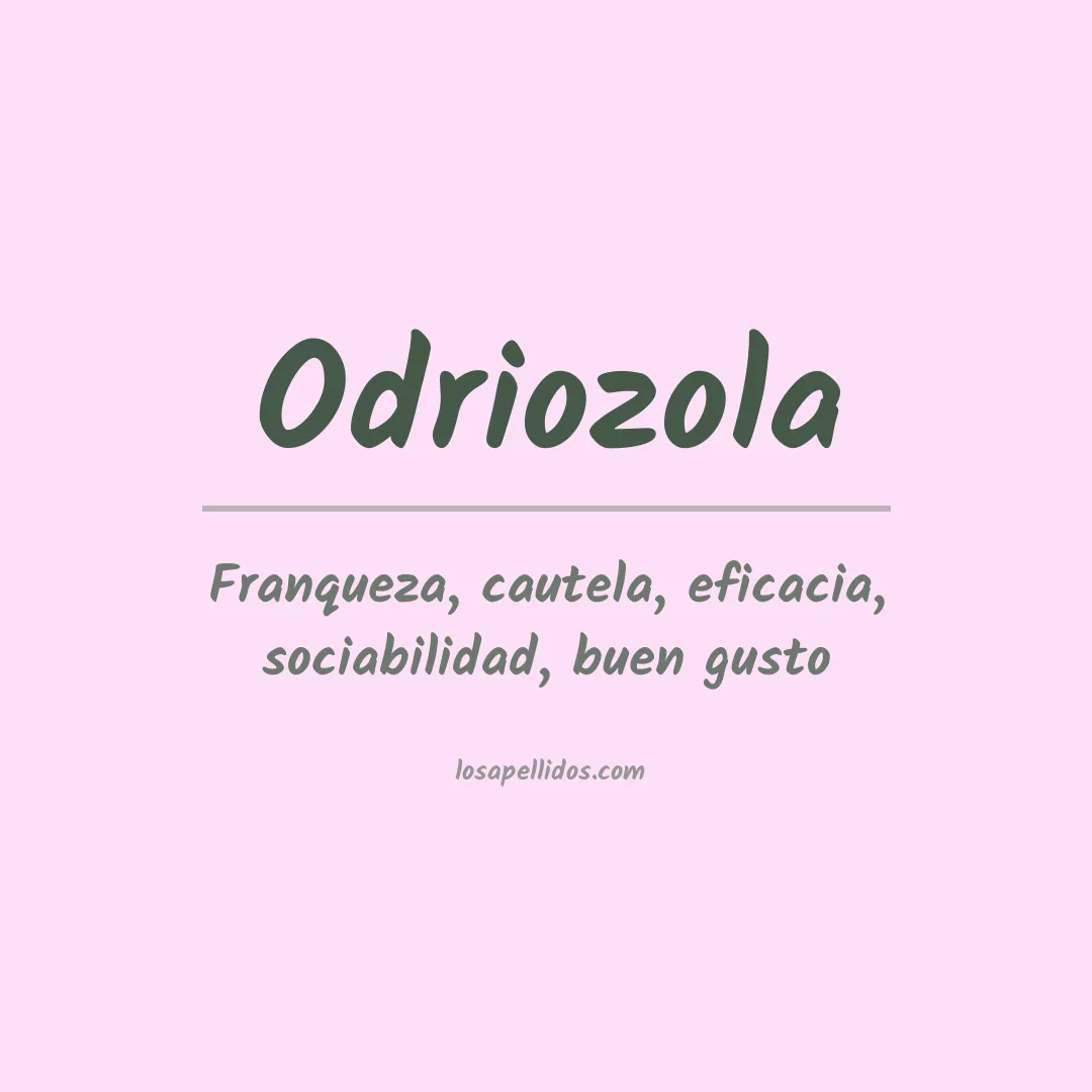 Apellido Odriozola