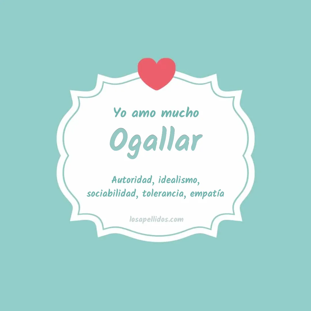 Yo amo mucho Ogallar