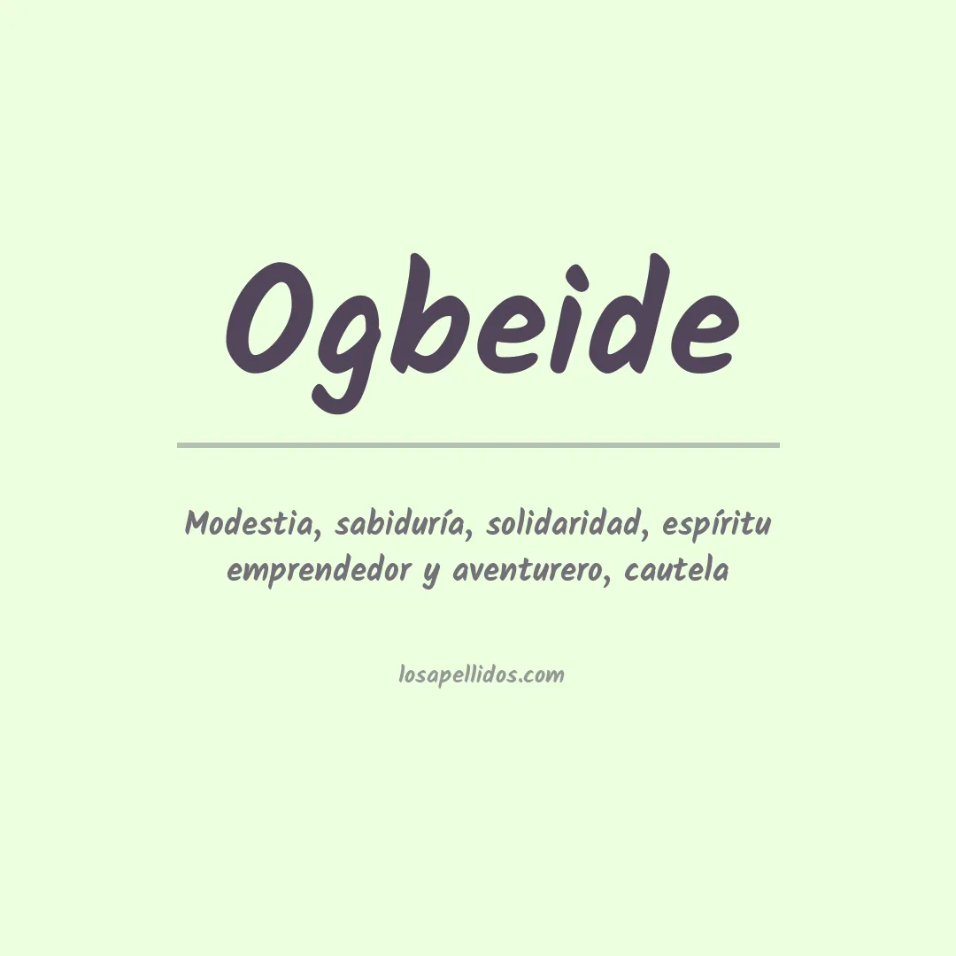 Apellido Ogbeide