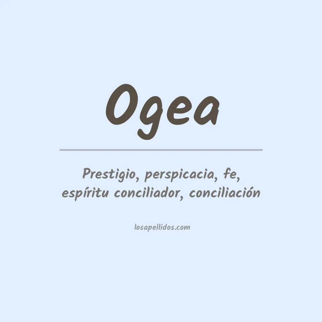 Apellido Ogea