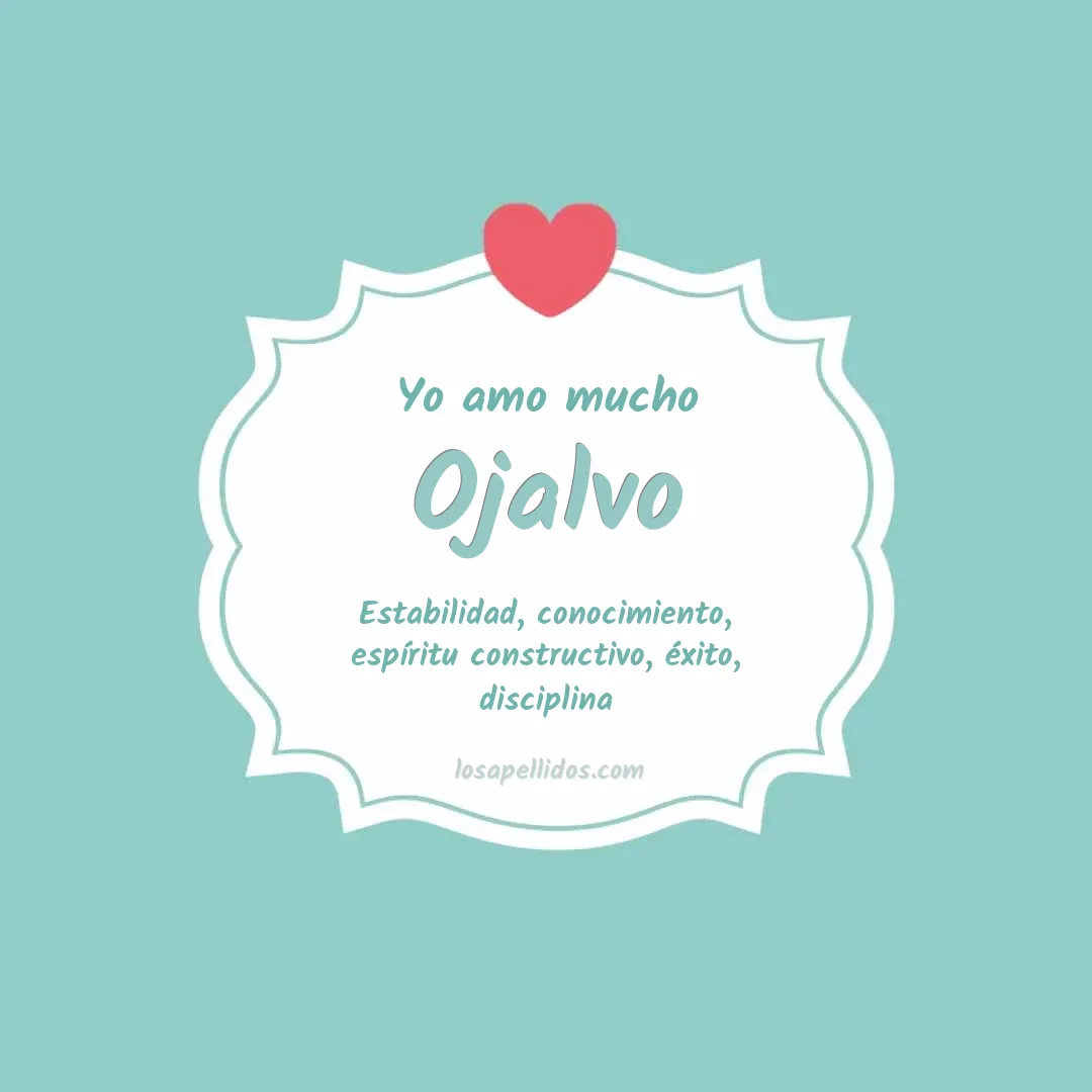 Yo amo mucho Ojalvo