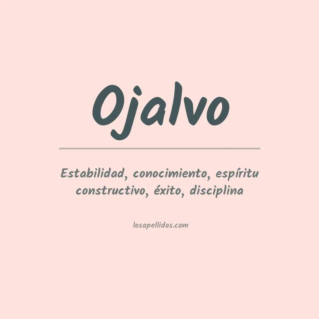 Apellido Ojalvo
