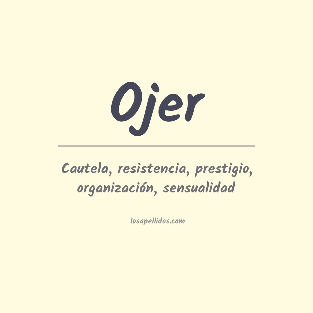 Apellido Ojer
