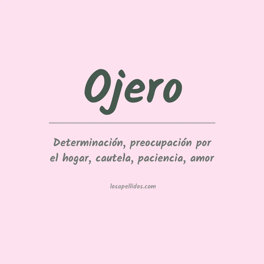 Apellido Ojero
