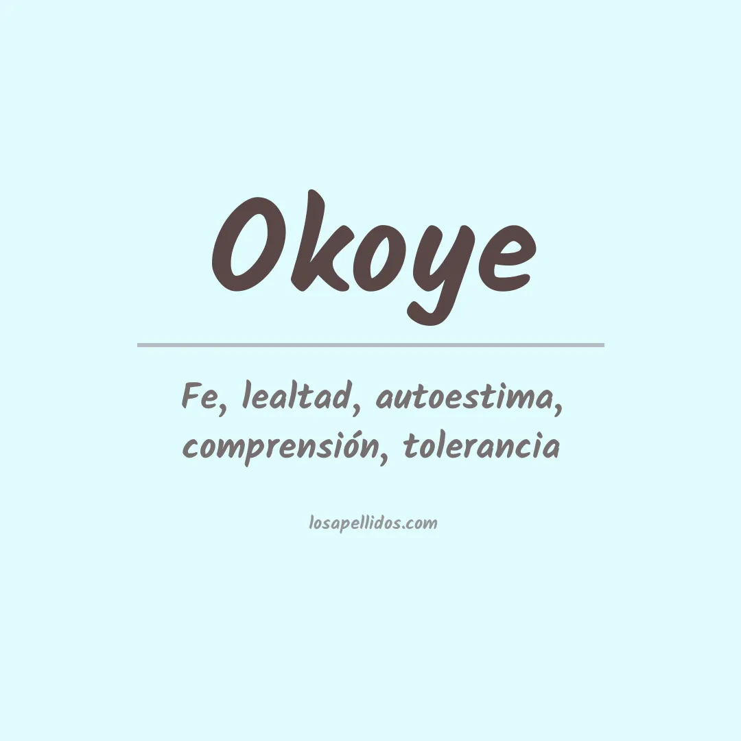 Apellido Okoye