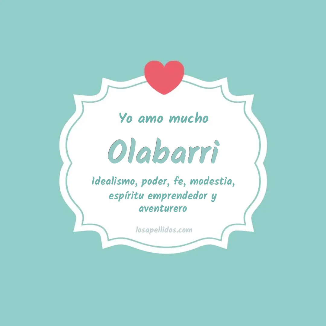 Yo amo mucho Olabarri