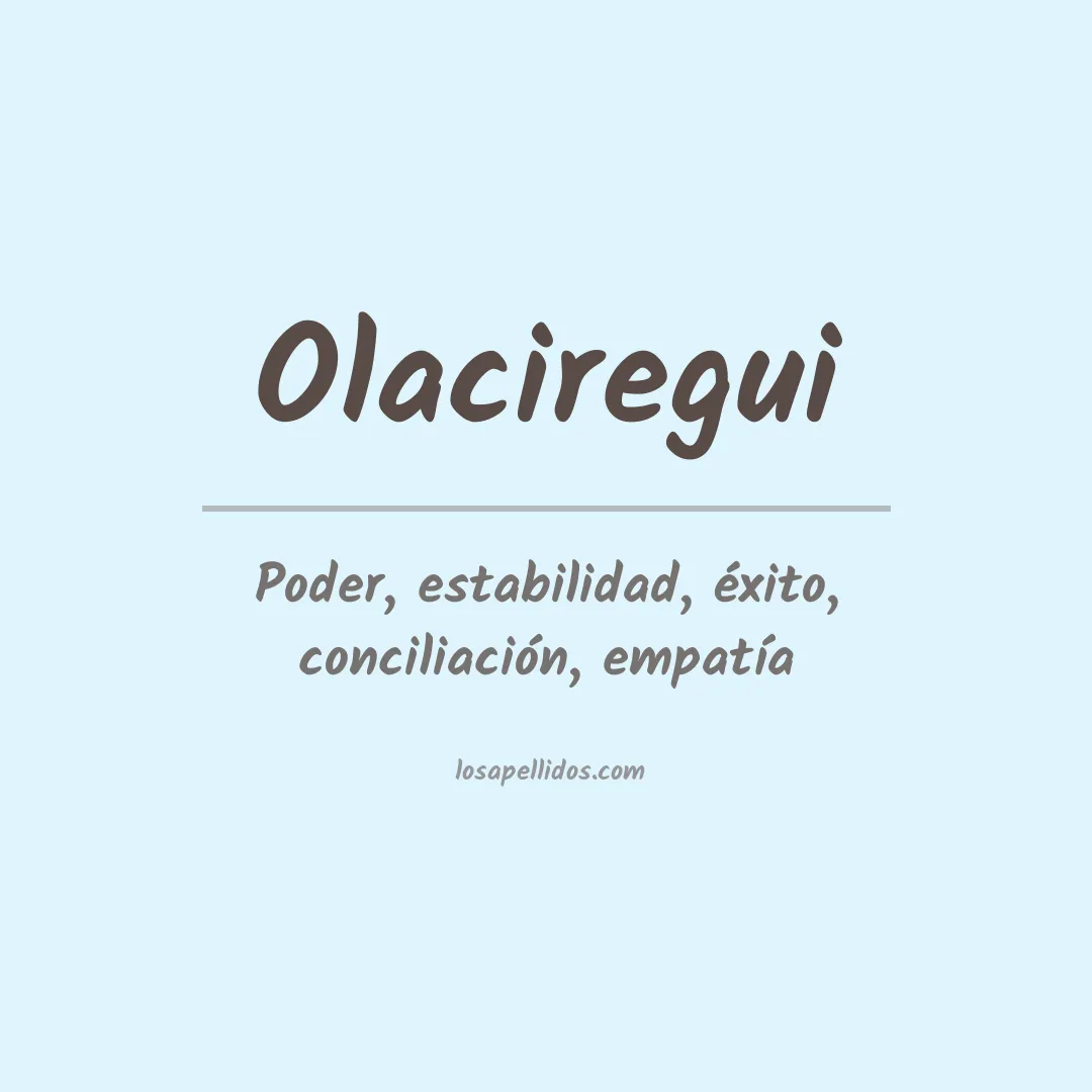 Apellido Olaciregui