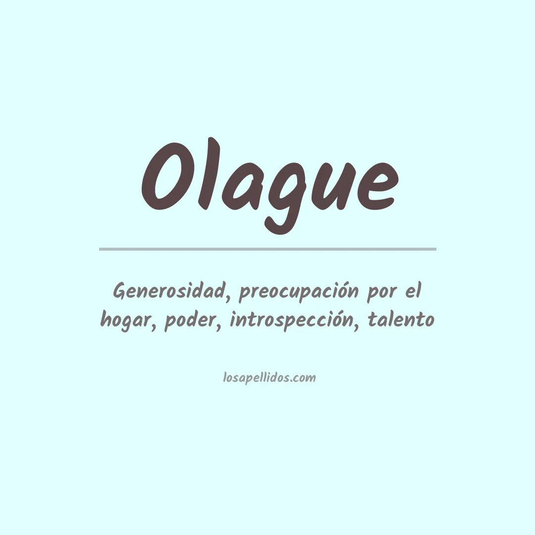 Apellido Olague