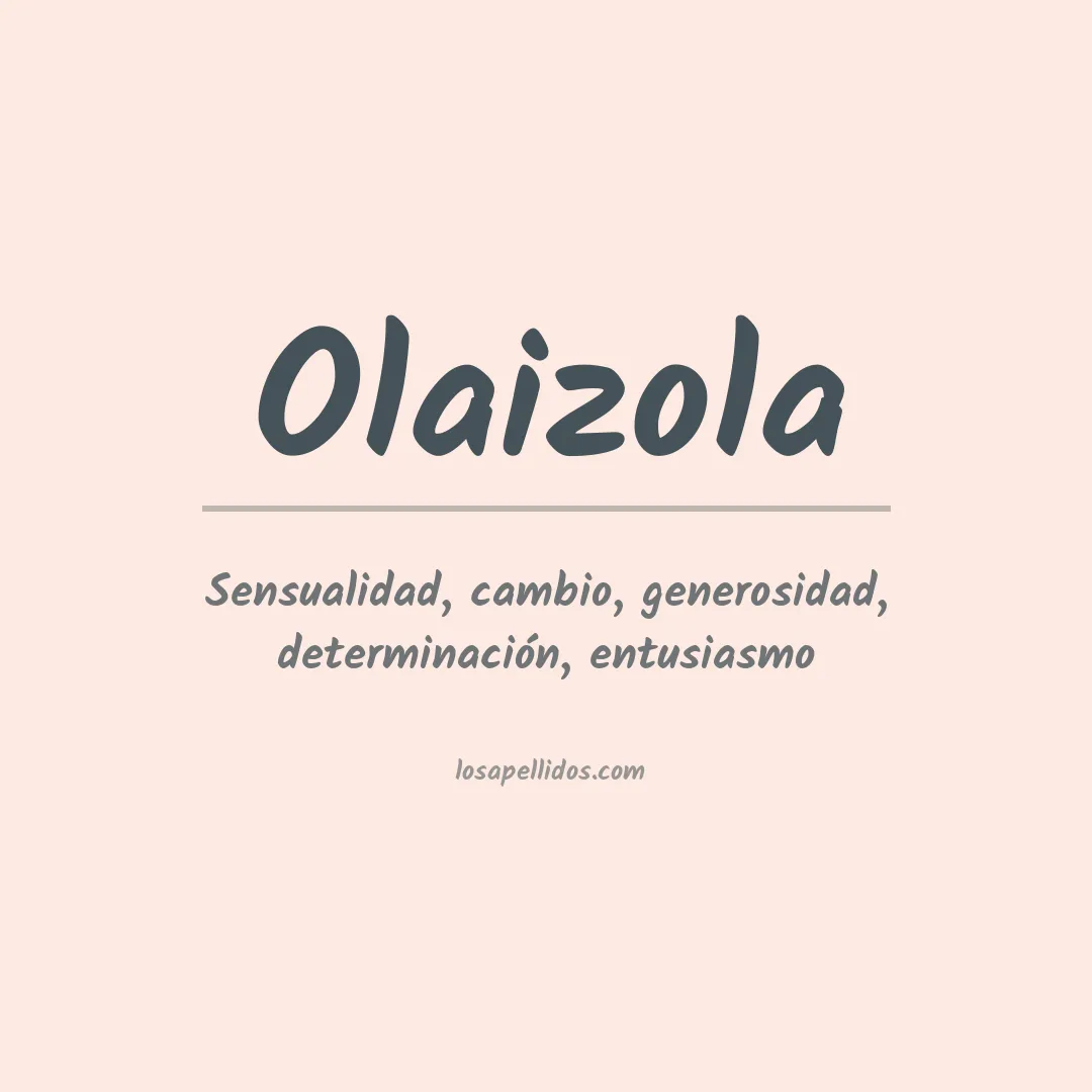 Apellido Olaizola