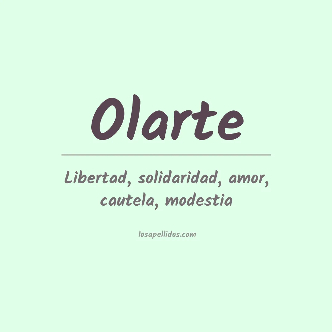 Apellido Olarte