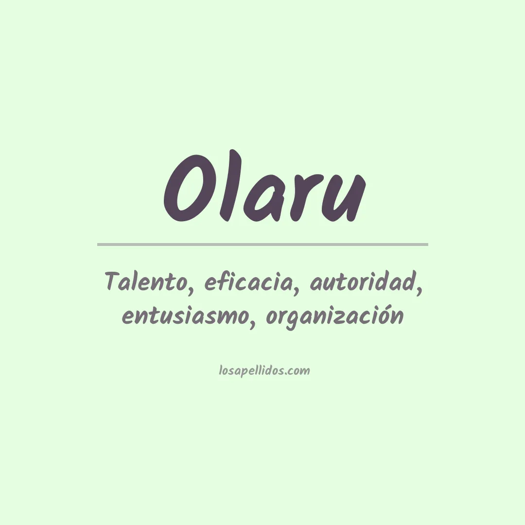 Apellido Olaru