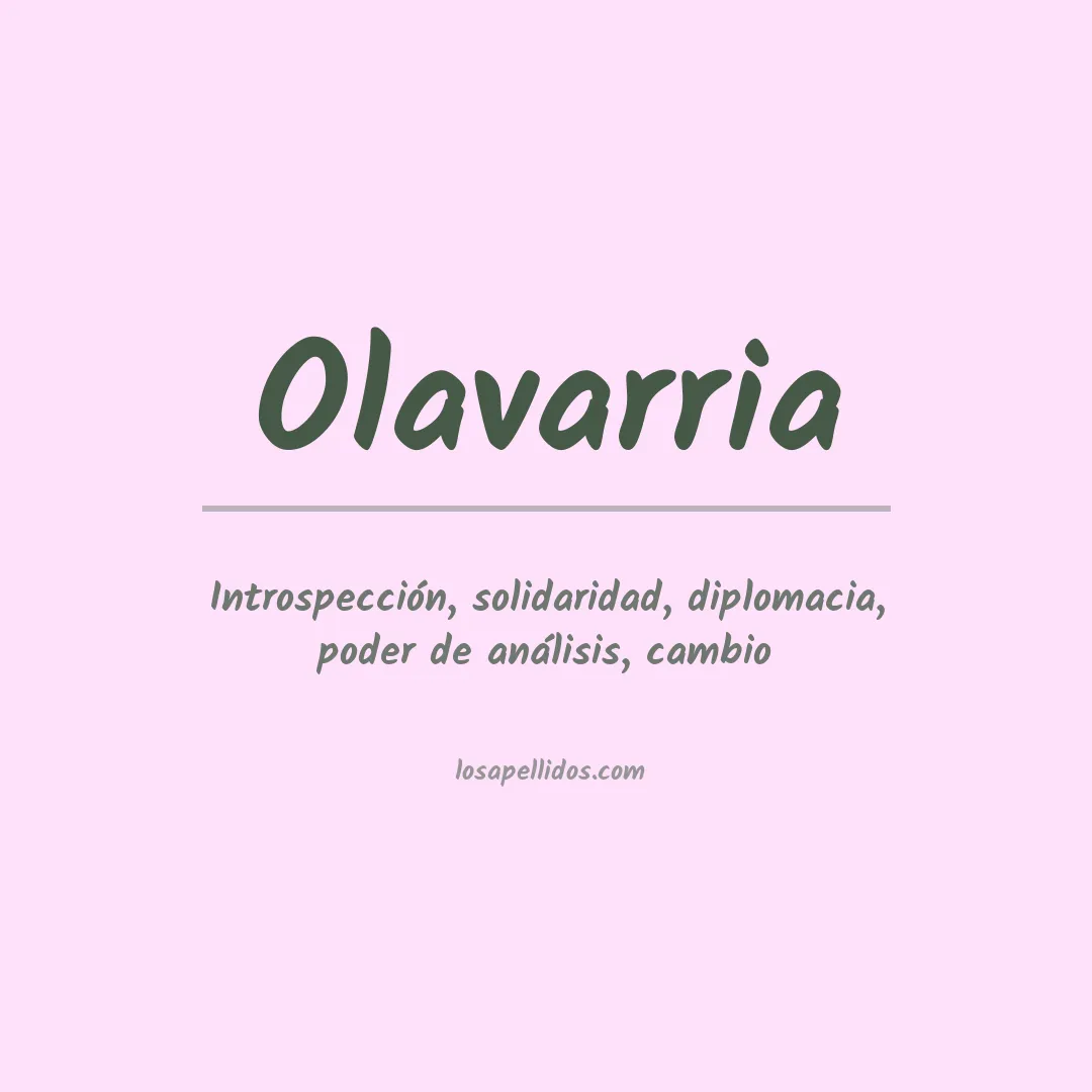 Apellido Olavarria