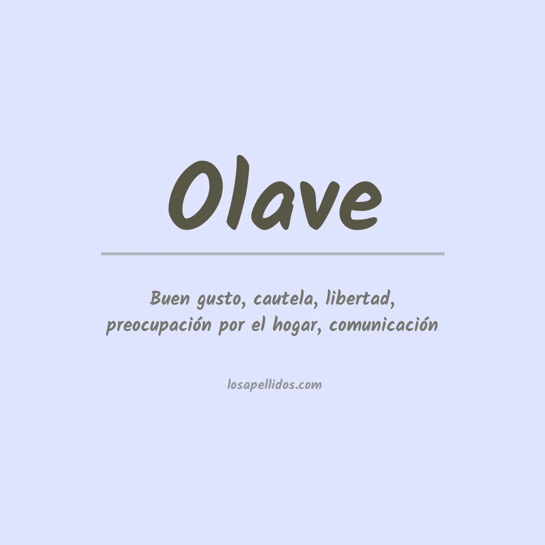 Apellido Olave