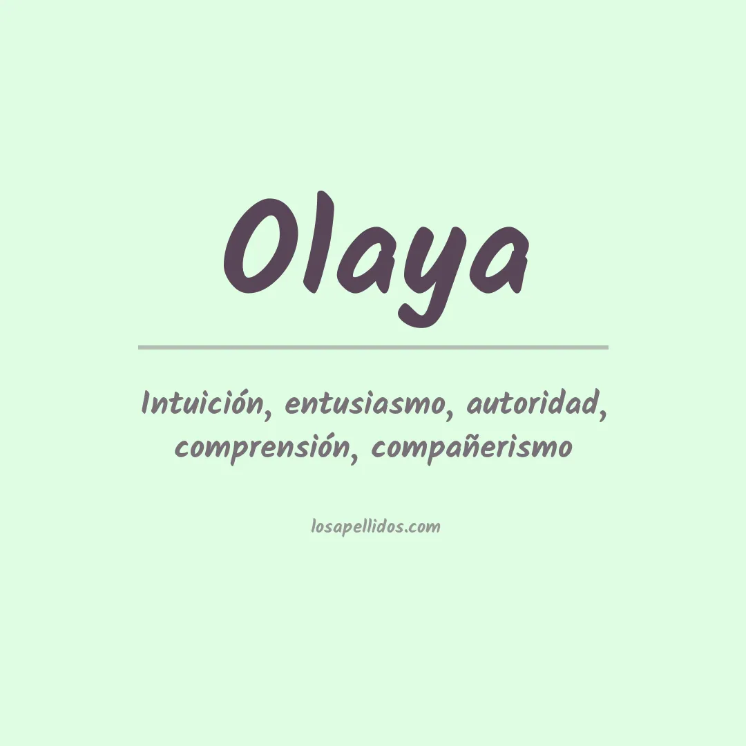 Apellido Olaya