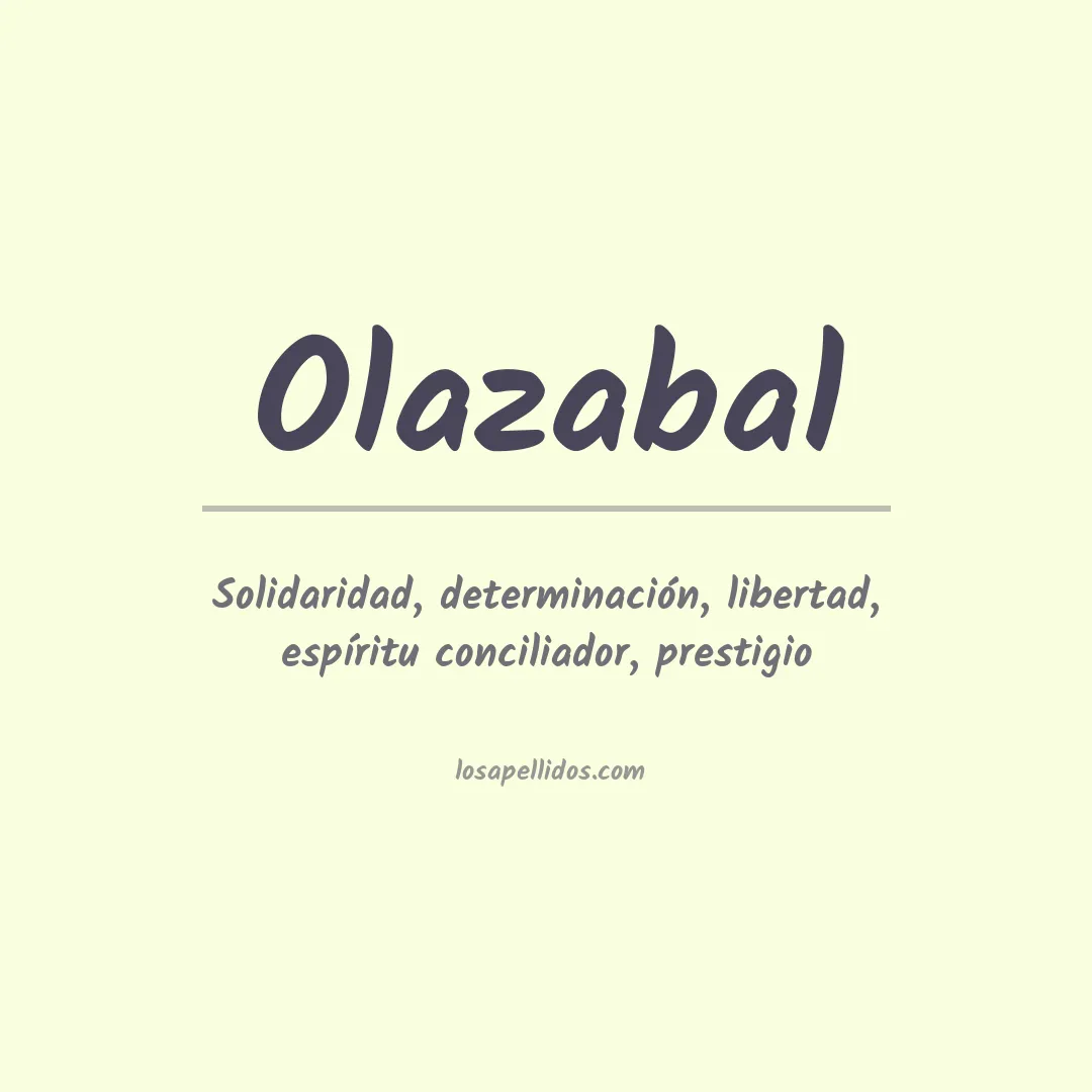 Apellido Olazabal