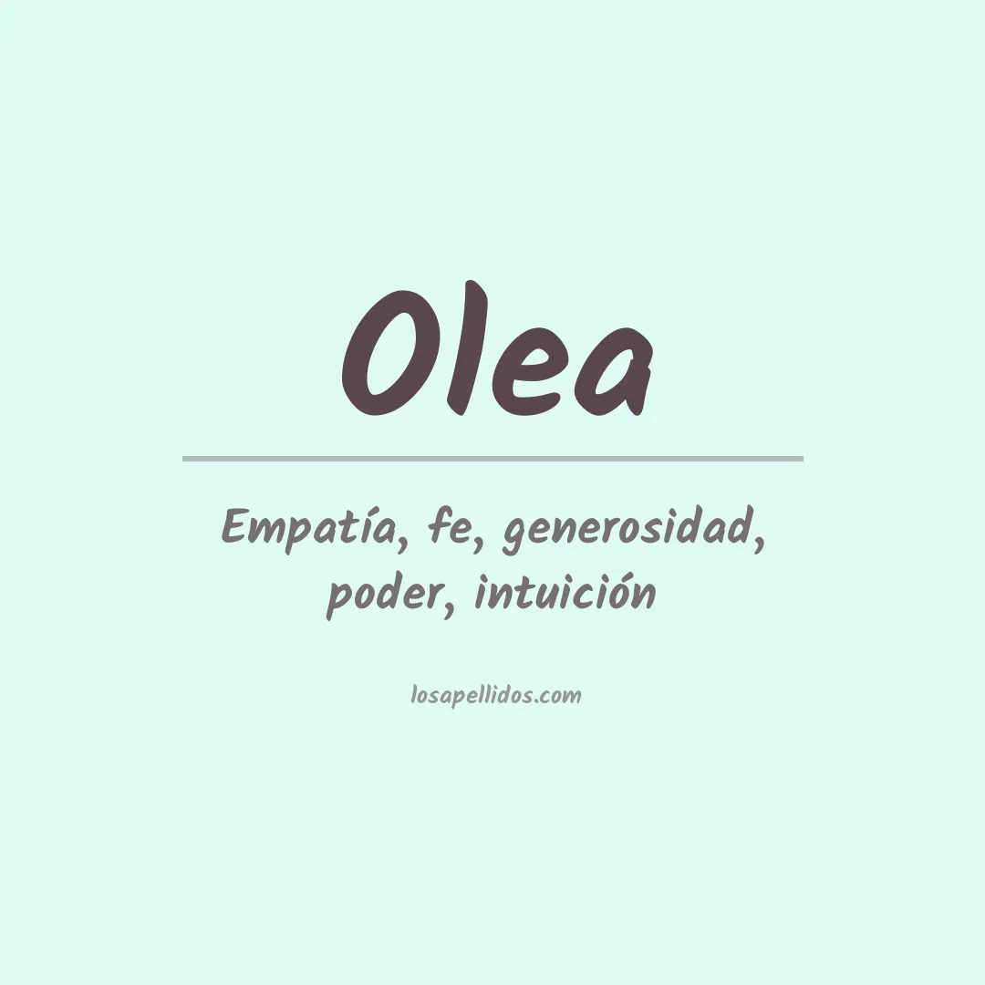 Apellido Olea