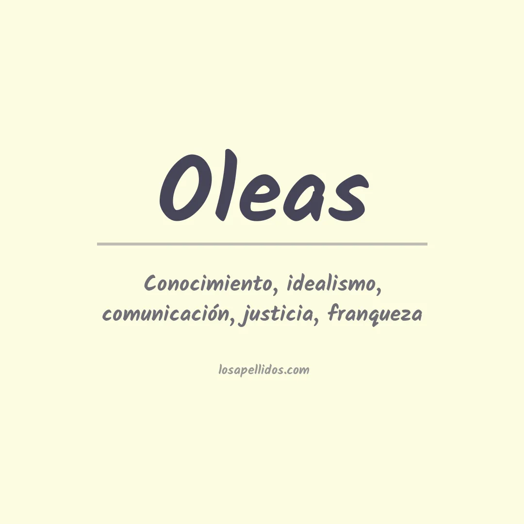 Apellido Oleas