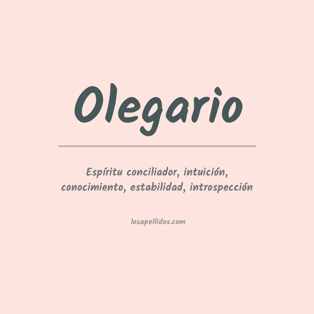 Apellido Olegario