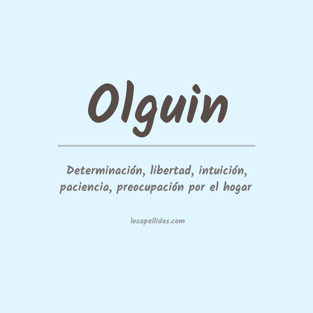 Apellido Olguín