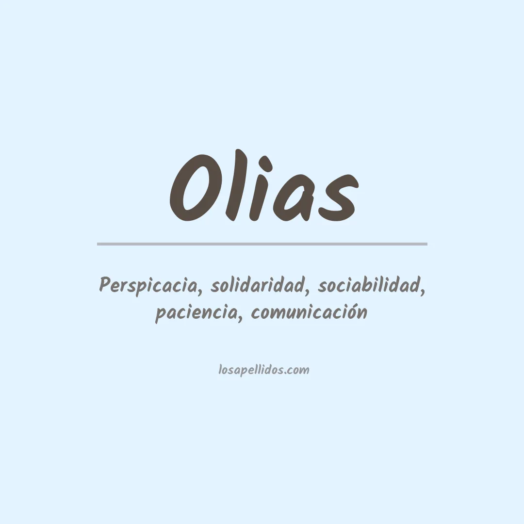 Apellido Olias