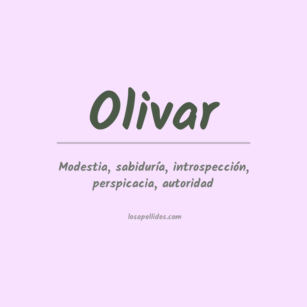 Apellido Olivar