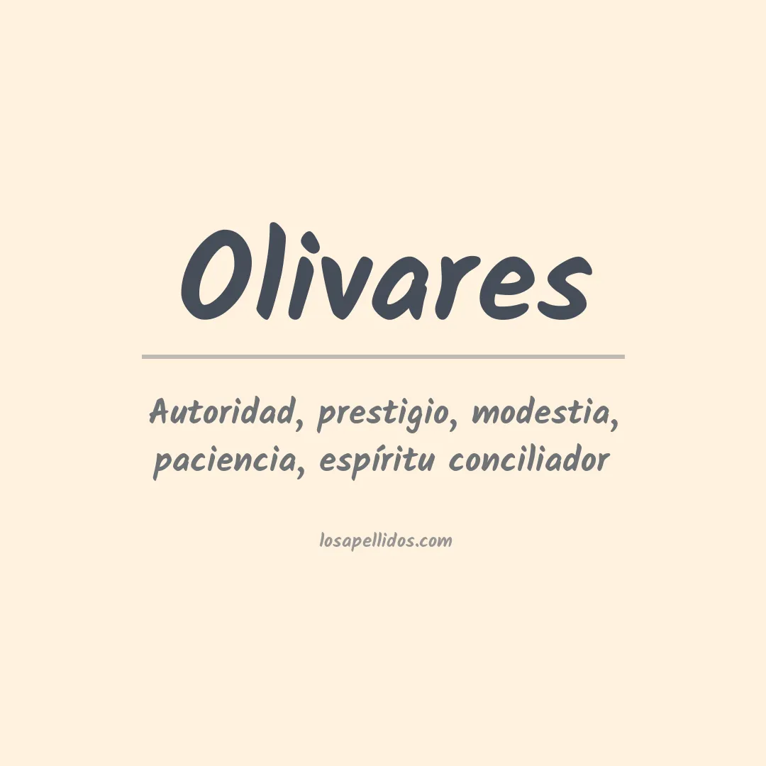 Apellido Olivares