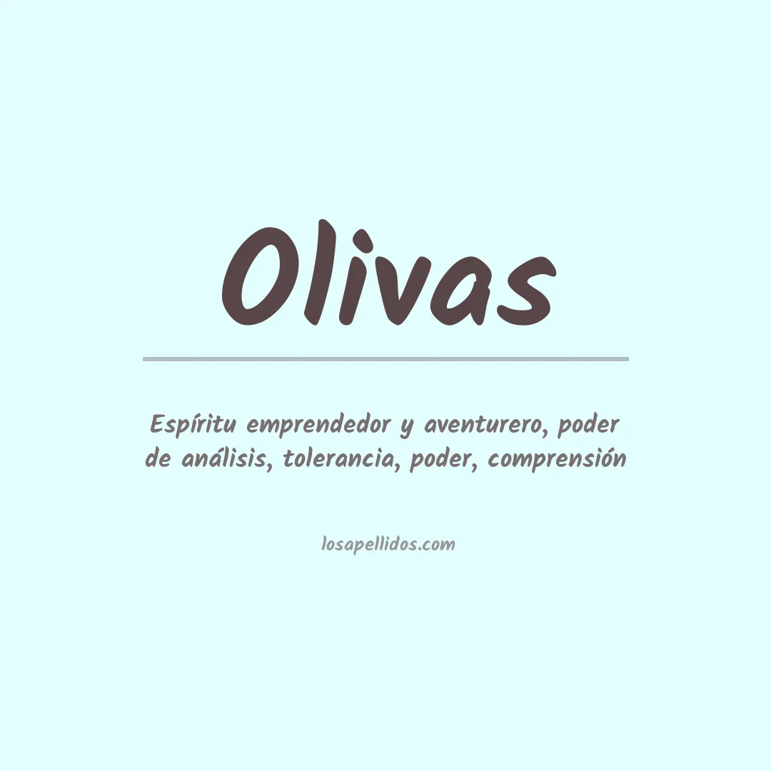Apellido Olivas