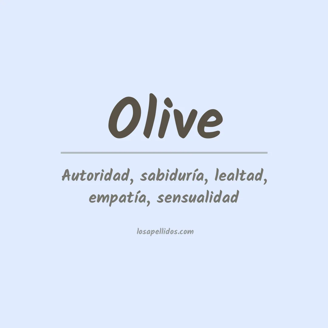 Apellido Olive